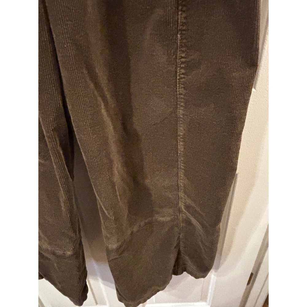 Pilcro Anthropologie Brown Corduroy Wide Leg Elastic Waist Chocolate Trousers M - Picture 5 of 12